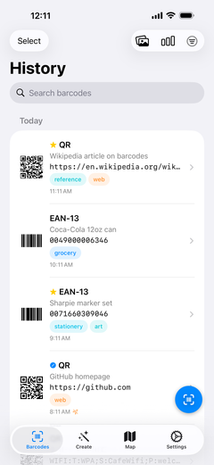 Barcode Stash screenshot 1
